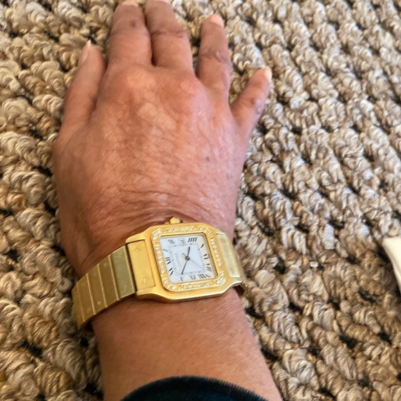 Cartier Other - Genuine 18k Gold & Diamond Cartier Time Piece